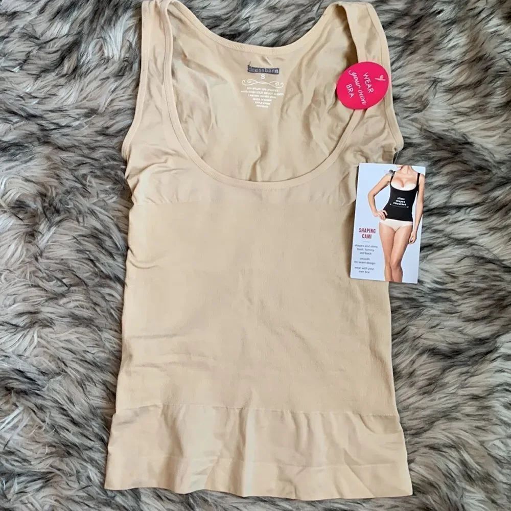 Dress Barn Shaping Cami Tank Top Smooth Seamless S Nude